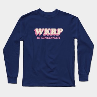 WKRP in Cincinnati Vintage Pink Long Sleeve T-Shirt